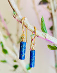 Dainty Lapis Lazuli Dangle Earrings