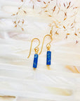 Dainty Lapis Lazuli Dangle Earrings