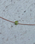 Tiny Faceted Jade Necklace