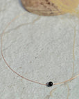 Manifestation Dainty Obsidian Sphere Necklace