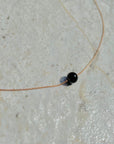 Manifestation Dainty Obsidian Sphere Necklace