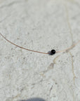 Manifestation Dainty Obsidian Sphere Necklace
