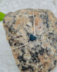 Forward Heart Hematite Sideways Heart Necklace