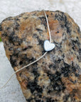 Forward Heart Hematite Sideways Heart Necklace