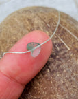 Higher Heart Dainty Moss Agate Necklace