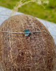 Higher Heart Dainty Moss Agate Necklace