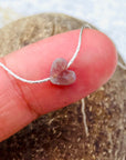 Higher Heart Dainty Moss Agate Necklace