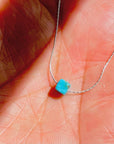 Mini Cube Turquoise Necklace