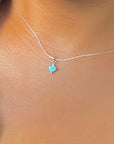 Small Turquoise Heart Necklace