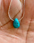 Turquoise Teardrop Necklace