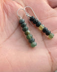 Moss Agate Beaded Earrings