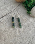 Moss Agate Beaded Earrings