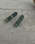 Moss Agate Beaded Earrings