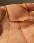 Dainty Gold-Filled Curve Necklace
