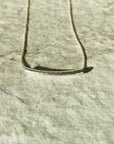 Minimal Smooth Curve Bar Necklace