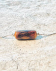 Modern Wood Pendant Necklace