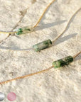 Floating Moss Agate Necklace