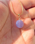 Lavender Purple Lepidolite Necklace