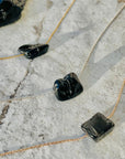 Rough Black Tourmaline Necklace
