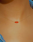 Small Carnelian Crystal Necklace