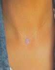 Blue Aqua Teardrop Necklace