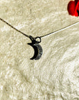 Celestial Moon Sterling Silver Necklace