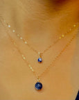Sodalite Blue Stone Necklace