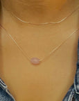 Rose Quartz Light Pink Necklace