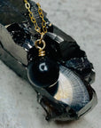 Black Jet Sphere Necklace
