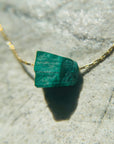 Small Raw Malachite Necklace