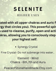 Black Tourmaline and Selenite Beaded Crystal Bracelet