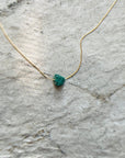 Small Raw Malachite Necklace