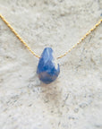 Sodalite Crystal Teardrop Pendant Necklace
