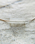 Tiny Clear Quartz Crystal Necklace