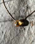 Faceted Citrine Teardrop Necklace