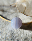 Blue Lace Agate Sphere Necklace