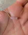 Small Rose Quartz Crystal Necklace
