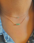 Floating Aventurine Necklace