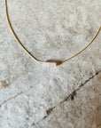 Small Rose Quartz Crystal Necklace