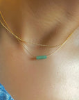 Floating Aventurine Necklace