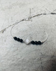 Black Tourmaline and Selenite Beaded Crystal Bracelet