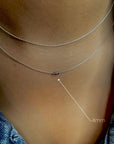 Tiny Moss Agate Necklace
