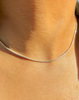 Sleek 2mm Sterling Silver Snake Chain