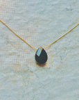 Faceted Black Onyx Necklace