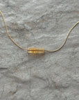 Thin Crystal Citrine Necklace