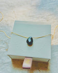 Faceted Black Onyx Necklace