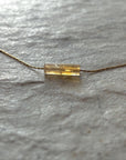 Thin Crystal Citrine Necklace