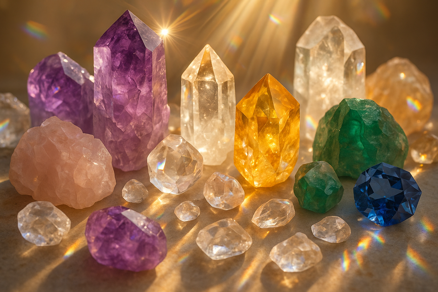 ✨ Crystal Meanings, Uses   & Intentions
