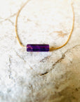 Small Purple Amethyst Necklace