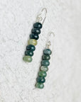 Dark Sapphire Blue Lapis Lazuli Drop Earrings